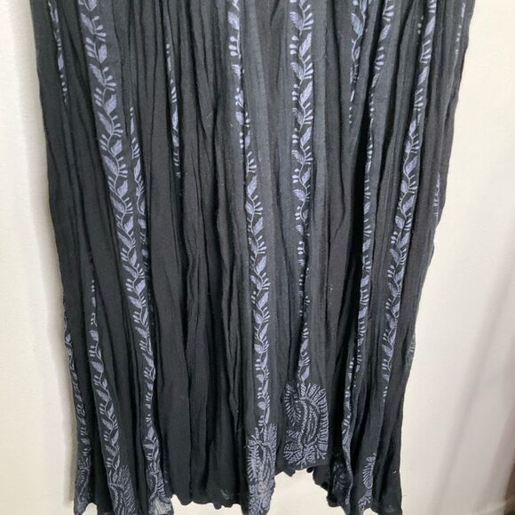 Free People Paisley Vine Black Tunic Dress - Picture 4 of 8